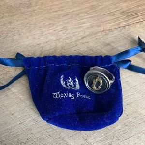 Waxing Poetic “C” Initial Ring